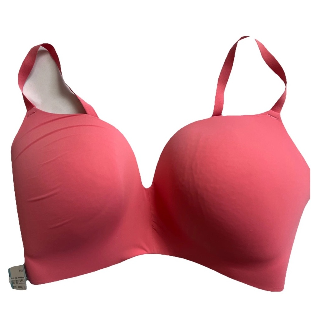 36DDD Secret Treasures Coral Wireless T-Shirt Bra Seamless Comfort